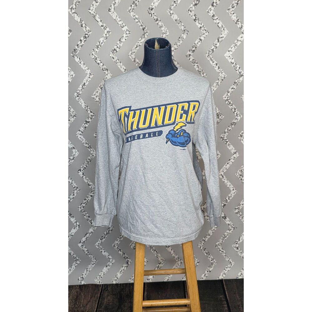 Trenton Thunder Baseball Long Sleeve T-Shirt Gray MiLB AA Yankees Affiliate